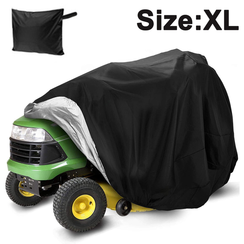 Lawn Mower Cover - Tractor Cover Fits Decks Up To 54" Storage Cover Heavy Duty 210D Polyester Oxford