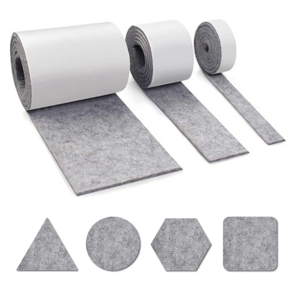 3 Rolls Felt Furniture Pads Heavy Duty Felt Strip Roll With Adhesive Backing Adhesive Felt Tape For Protecting Floors 9379360708392