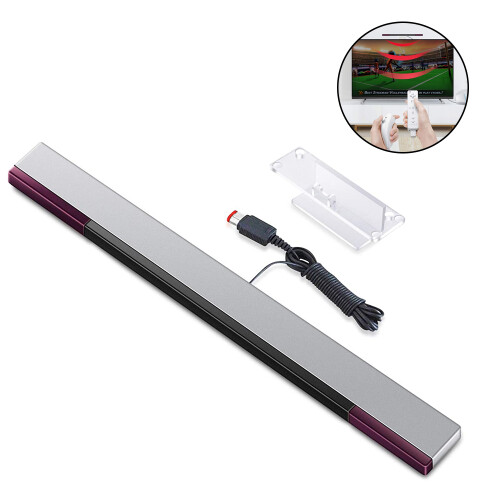 Sensor Bar for Wii, Replacement Wired Infrared Ray Sensor Bar for  Wii and Wii U Console
