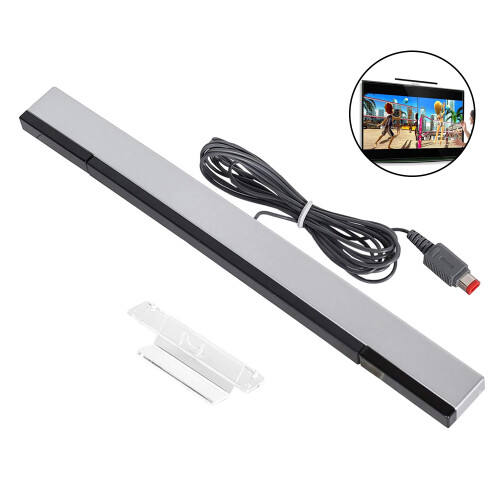 Sensor Bar for Wii, Replacement Wired Infrared Ray Sensor Bar for  Wii and Wii U Console 1