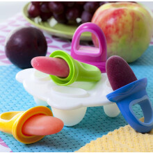 Fresh Fruitsicle Frozen Pop Tray, Multicolored Silicone Ice Tray Popsicle Stick Mold