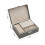 Living And Home Lockable Double Tier Faux Leather Jewellery Organizer 5
