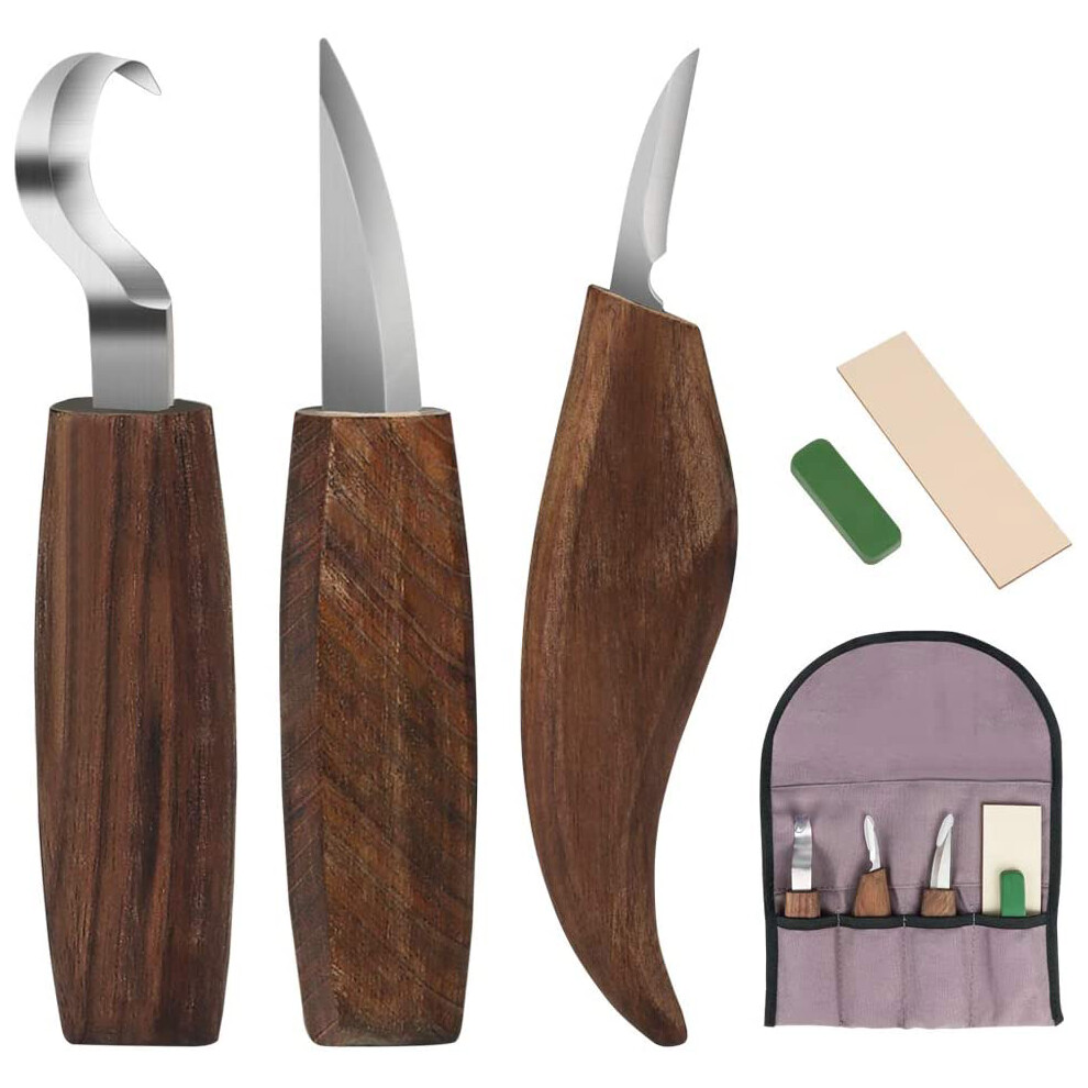 5 Pcs Set Wood Carving Tool Set For Beginners And Professionals