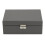 Living And Home Lockable Double Tier Faux Leather Jewellery Organizer 3