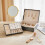 Living And Home Lockable Double Tier Faux Leather Jewellery Organizer 2