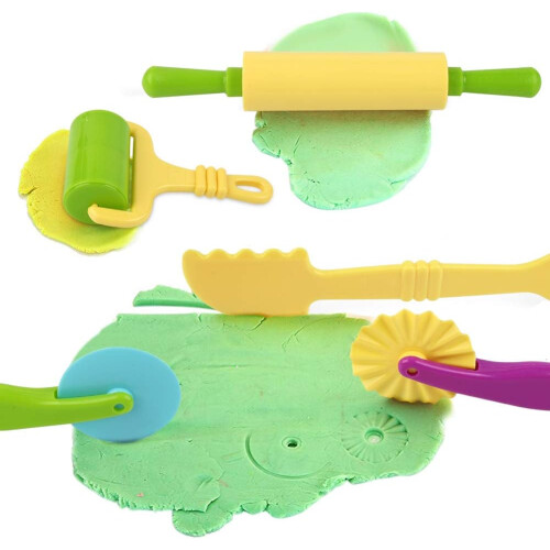 20pcs Dough Plasticine Tools Modeling Supplies Cookie Cutters Kitchen Toys 1