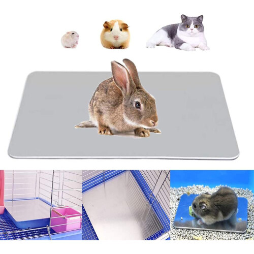 Rabbit Cooling Mat, Aluminum Pet Hamster Cooling Ice Pad