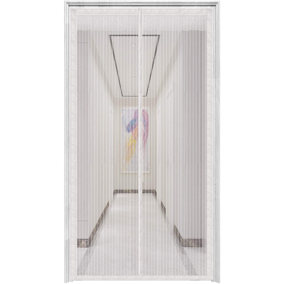 Magnetic Mesh Door With 32 Magnets Heavy Duty Mesh Curtain Suitable For Doors Up To 39" X 82" Dog Door Screen 9379360711163
