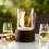 Fireplace Table Fire with PU Pad Decorative Stones Longer Burning Time Portable Bio Ethanol Fire Pit Small Fireplace 5