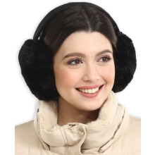 Ear Muffs For Women - Winter Ear Warmers - Soft & Warm Cable Knit Furry Fleece Earmuffs