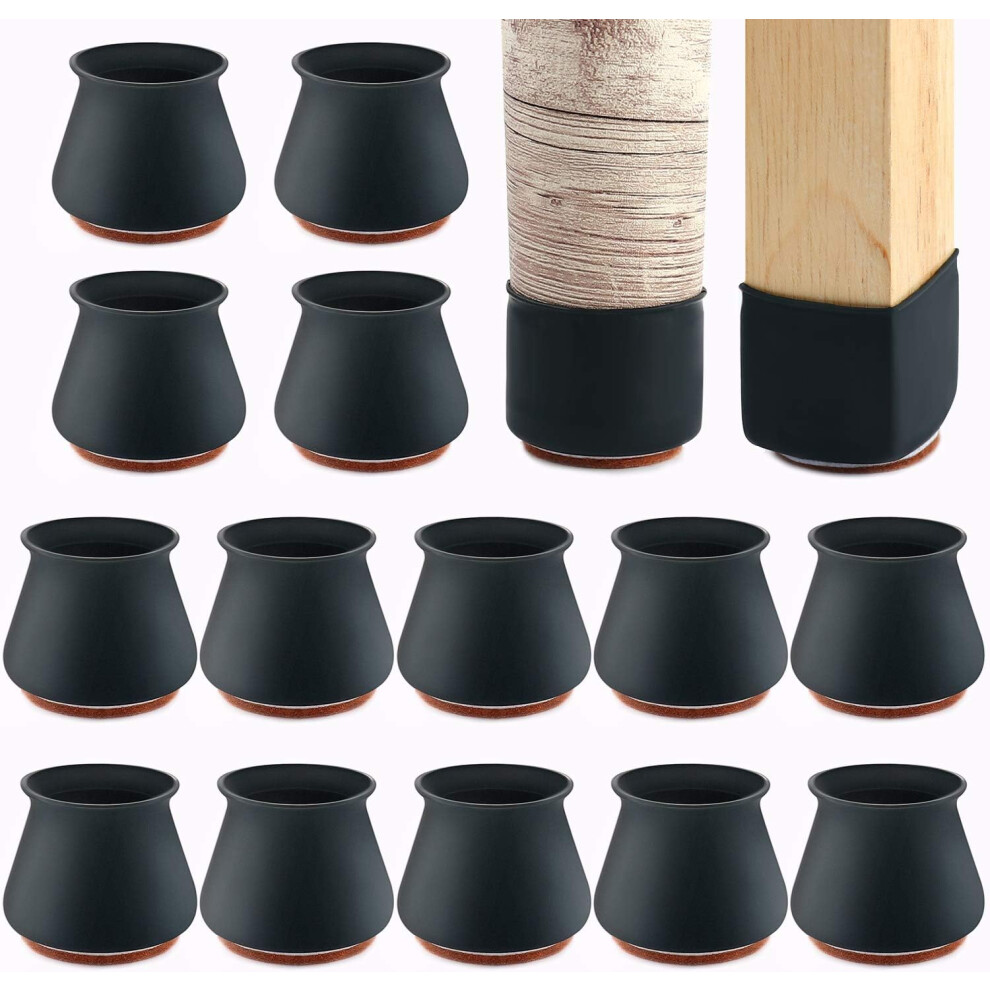Upgraded Silicone Chair Leg Protectors With Felt For Hardwood Floors, Elastic Leg Cover Pad From Chair Leg Protector-image-OPC-PFBJSTK-NEW