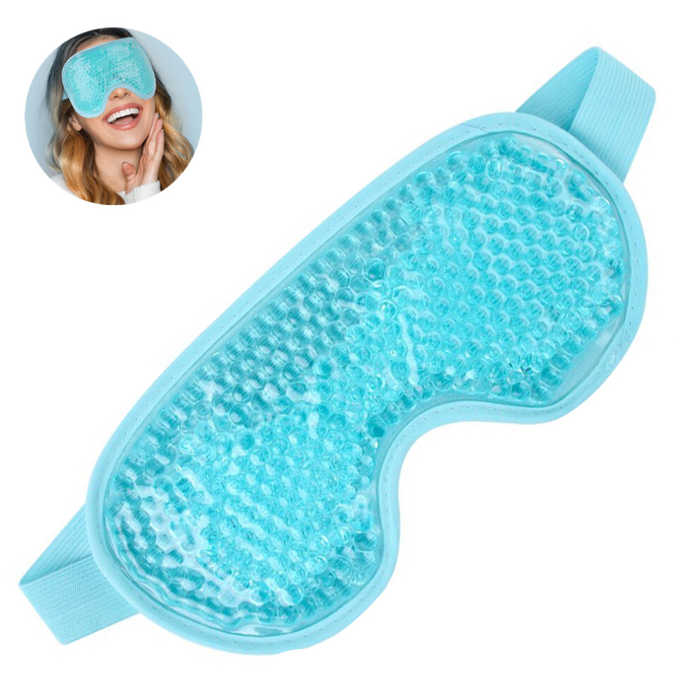 Yohou Eye Mask, Reusable Pearl Ice Pack, Hot Cold Therapy For Puffy Eyes, Circles, Migraines Dark
