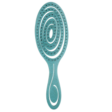 Hair Detangling Brush with Ultra-Soft Bristles - Blue | Gentle Knot Removal, Wet/Dry Use, Ergonomic Non-Slip Handle, Vented for Faster Drying