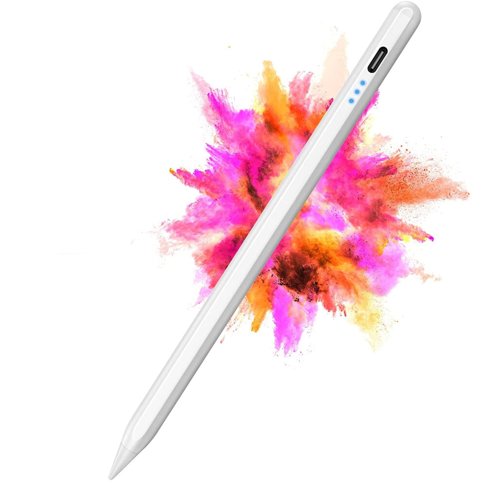 Stylus Pen Compatible with Apple iPad (2018-2022), Palm Rejection & Tilting Detection, Active Pencil