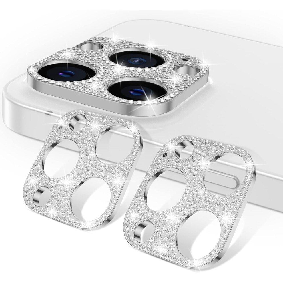 2 Pack Bling Camera Lens Protector Compatible With Iphone 13 Pro Max 6.7 Inch 9379360713747