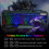 Wireless Gaming Keyboard and Mouse,Rainbow Backlit Rechargeable Keyboard Mouse 2