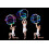 Glowing hula hoop colorful lights 80cm 2