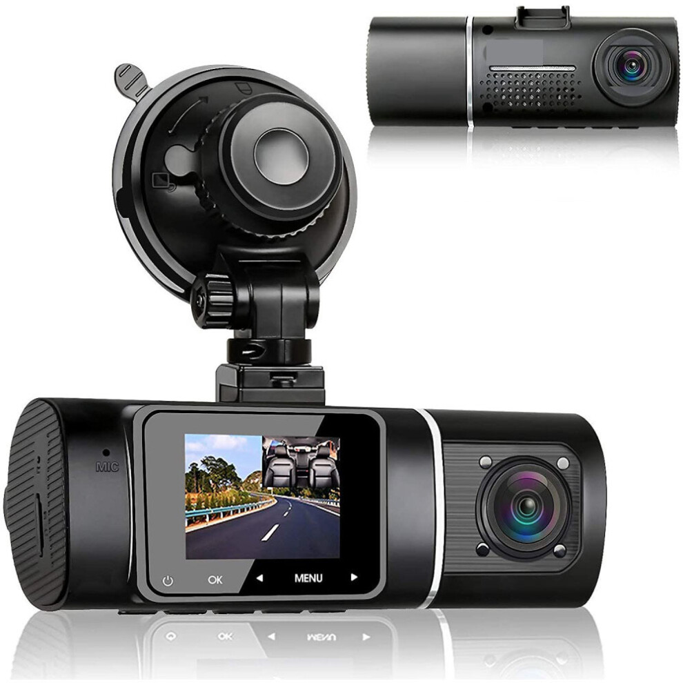 Dashcam Car Dual 1080P Full Hd Infrared Night Vision Car Camera Front Indoor With 32Gb Sd Card 9379360715161