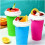 Frozen Smoothies Cup Cooling Cup Double Layer Squeeze Cup Slushy Maker, Homemade Ice Cream Maker 7