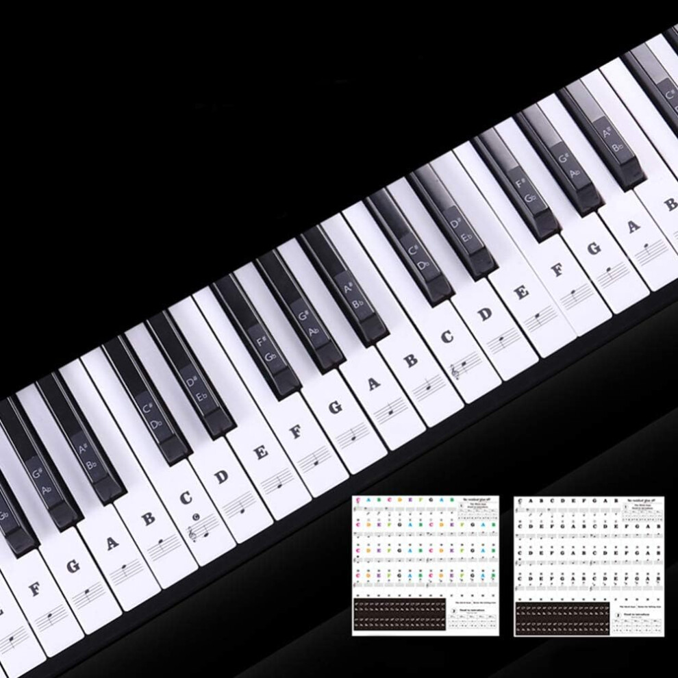 Photos - Other for Computer Transparent Piano Keyboard Sticker 88 Keys Electronic Keyboard Piano Sticker Black