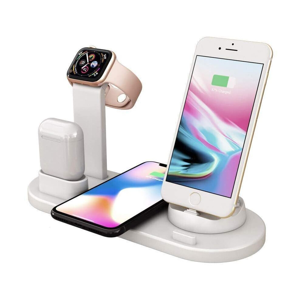 4-In-1 Charger Stand Wireless Charging Station For Multiple Devices 9379360712283