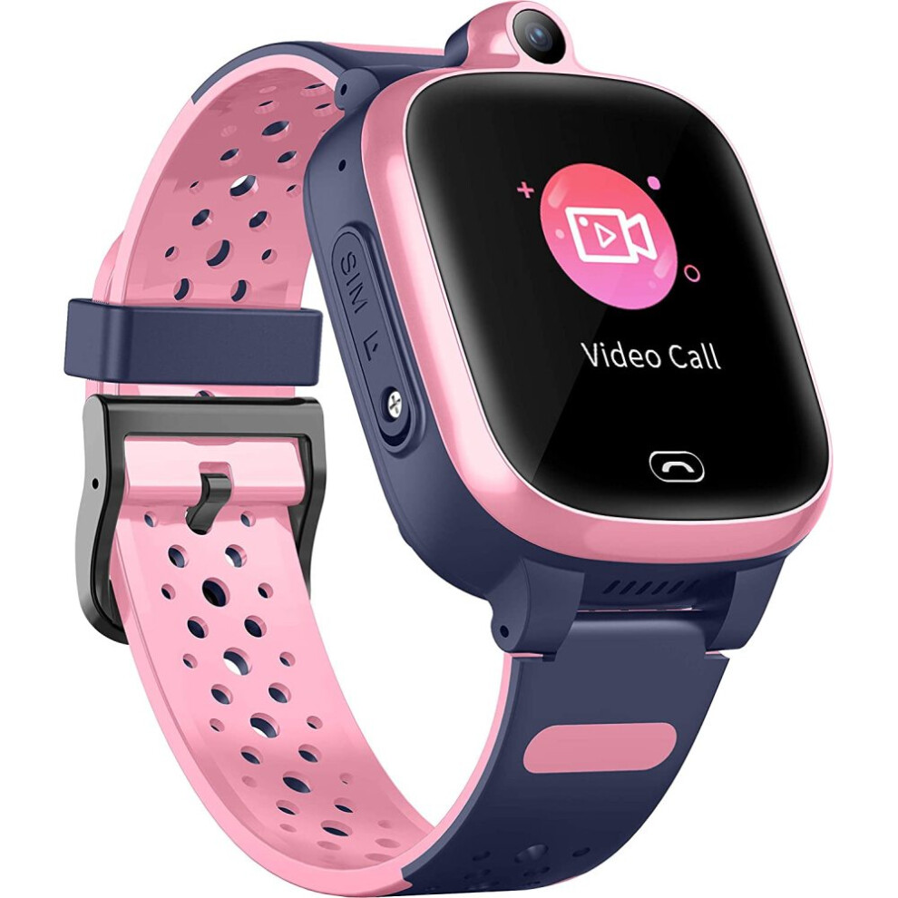 Kids Smartwatch 4G Gps Tracker Watch With Video Call Smartwatches For Kids - Pink 9379360713976