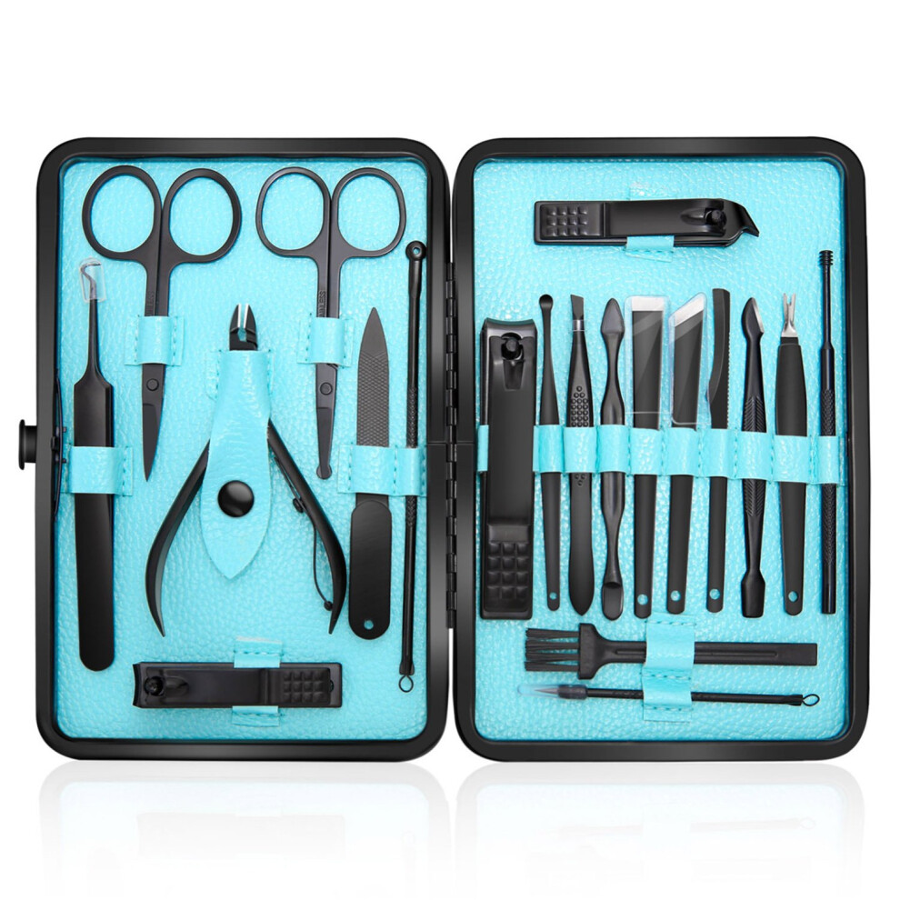 Yohou 20 Pack Manicure Set Professional Nail Clippers Kit Pedicure Care Tools