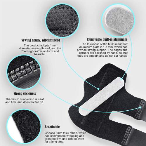 4 Pack Trigger Finger Splints Finger Support Knuckle Immobilization Broken Finger Guard 2