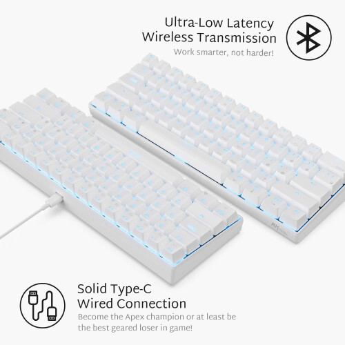 Bluetooth Mechanical Keyboard, Compact Gaming Keyboard with Software 1