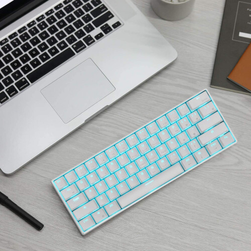 Bluetooth Mechanical Keyboard, Compact Gaming Keyboard with Software