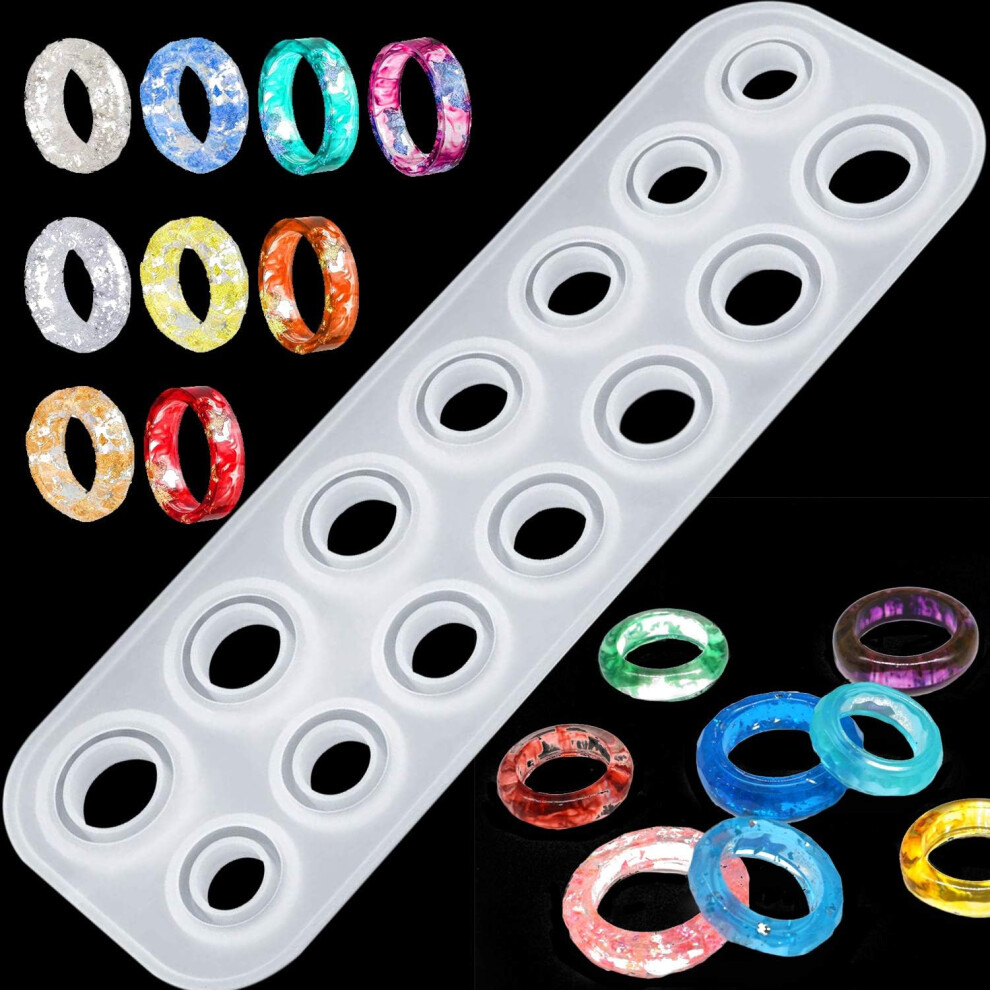 Silicone Ring Mold Resin Epoxy Mould Jewelry Rings Resin Casting Circle Mould