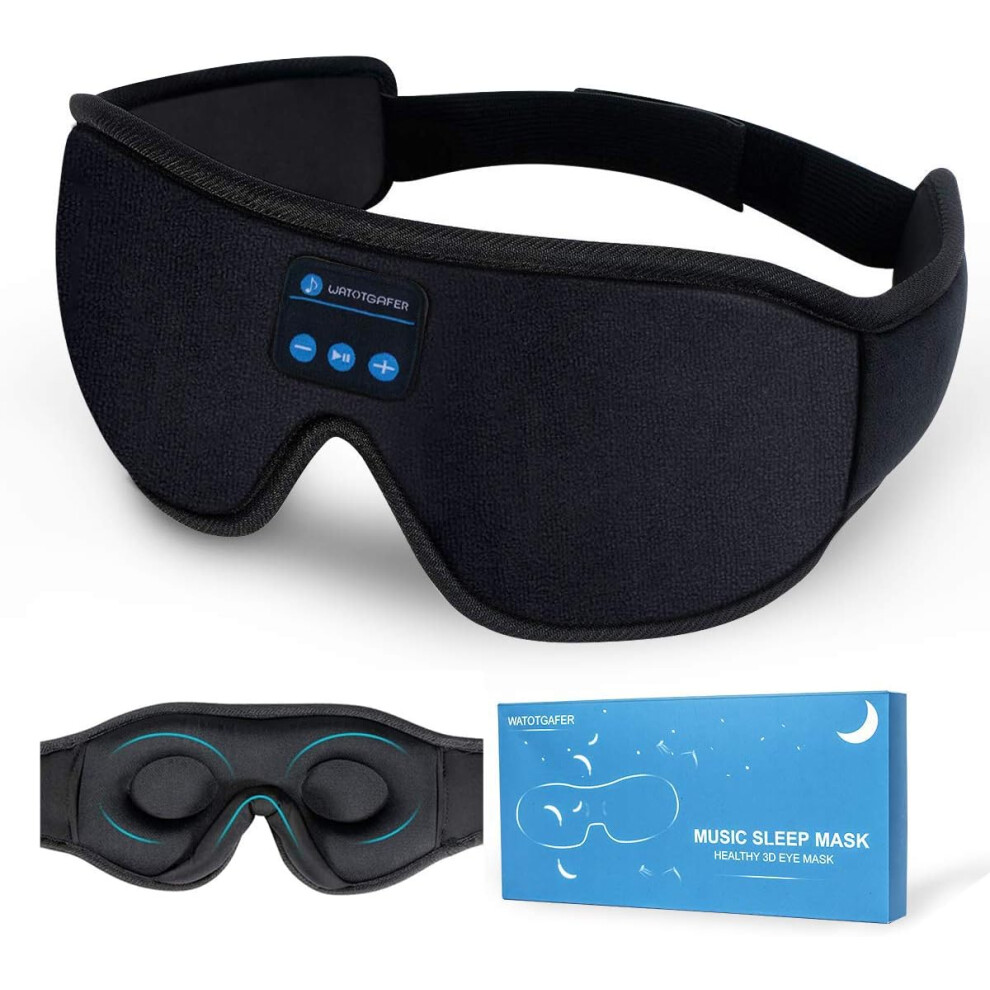 Yohou Sleep Headphones, Bluetooth 5.0 Wireless 3D Eye Mask, Sleeping Headphones For Side Sleepers