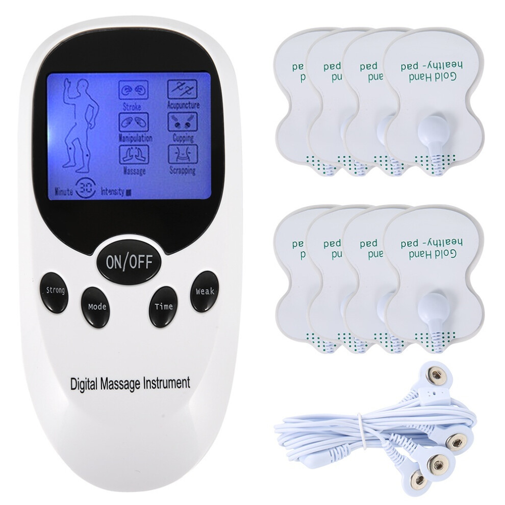 Yohou Electrical Massager Pulse Muscle Stimulator, Rechargeable Electronic Pulse Massager With 8 Pads