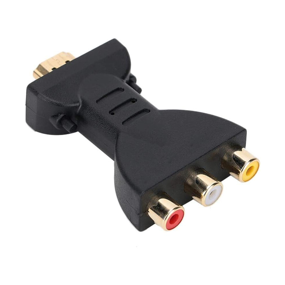 Audio-Hdmi To Rgb Video Converter For Rca Component Converter 1080P Audio And Video Sync Adapter Black 9379360718537