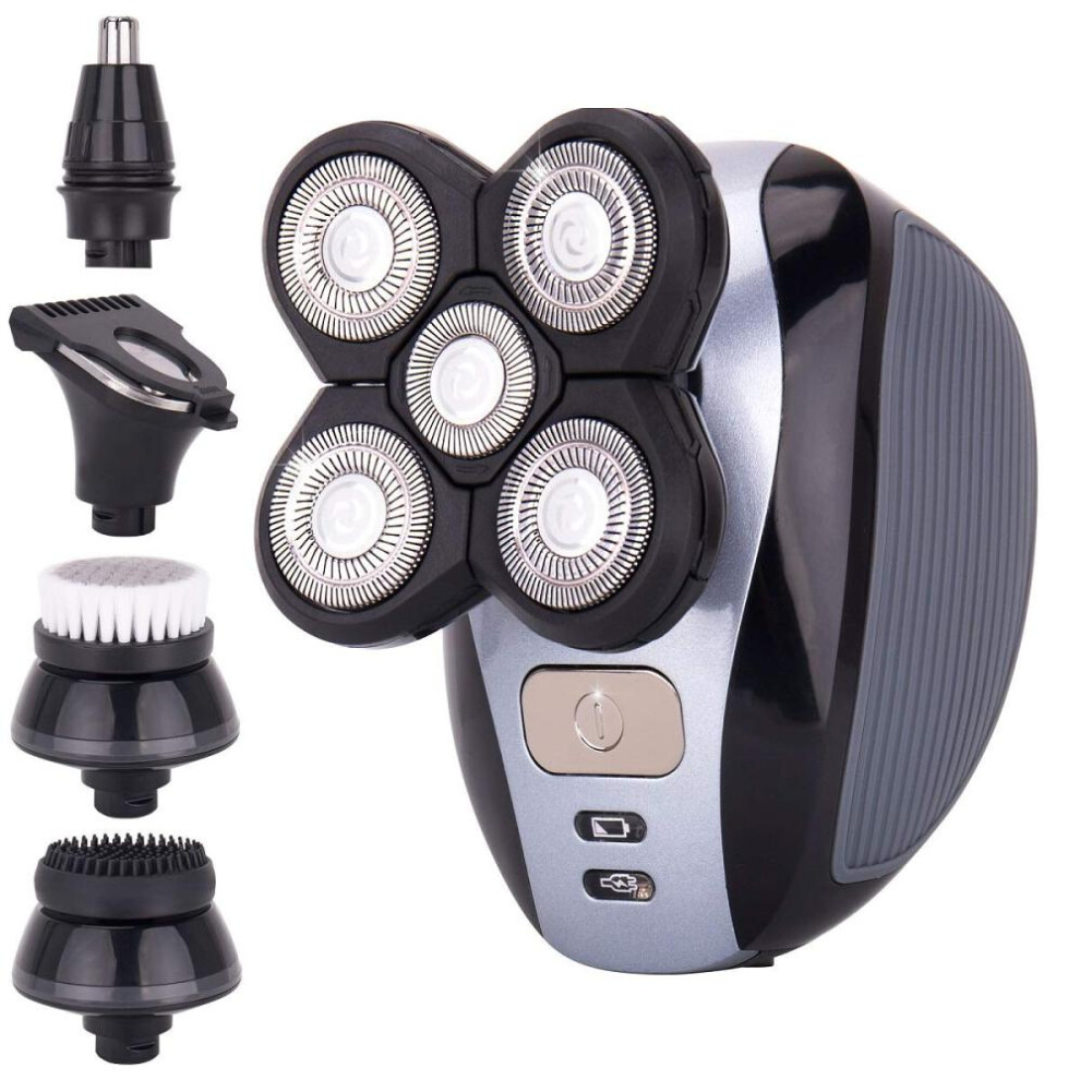 Yohou Mens 5-In-1 Electric Shaver & Grooming Kit,Five-Headed Beard, Hair Razor
