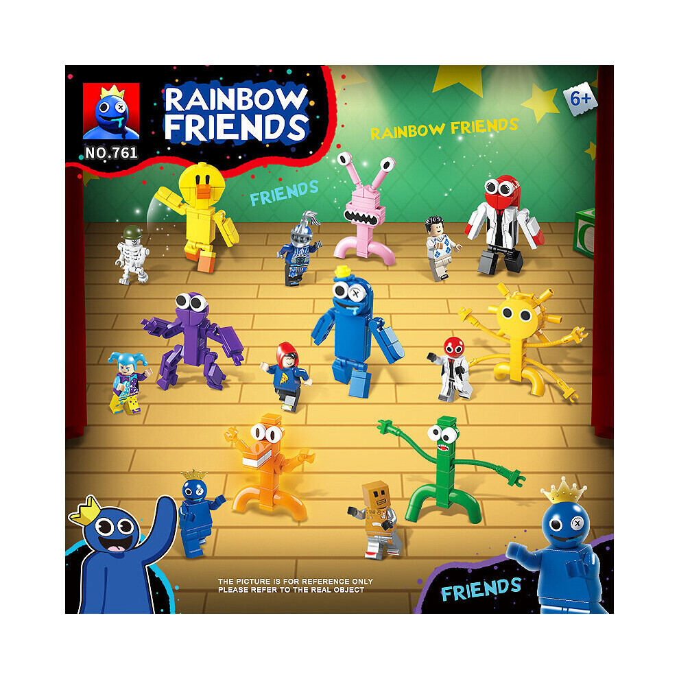 (Bagged) Rainbow 8pcs Roblox Friends Building Block Toy Figure Model Kid Collection Gift