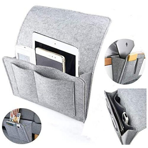 Felt Bed Tray Organizer, Felt Bedside Caddy Storage Bag