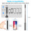 Selfie Stick Tripod, All in One Extendable Bluetooth Selfie Stick with Wireless Remote Shutter 5