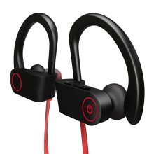 Wireless Bluetooth Neckband Headphones, U8 Ear Sweatproof Sport Earphones with Ear Hooks
