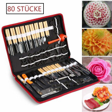 80 PCS Portable Paring Knife Tool Set for Vegetable Fruit Food Sculpture Engraving Carving Wood Kitchen