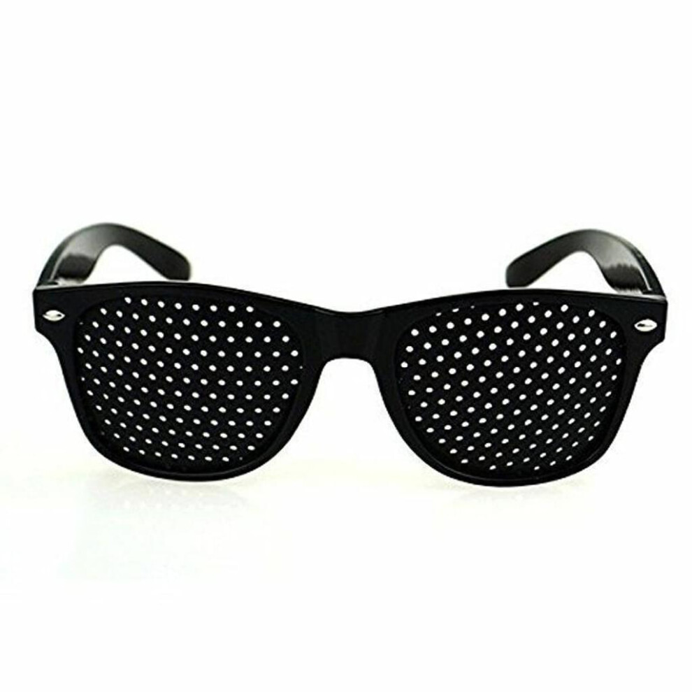 Yohou Grid Glasses/Hole Glasses For Eye Training And Relaxation In A Set Of 2, Grid Glasses With Foldable Temples
