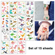 3D Girls Boys Temporary Tattoos for Kids Party Favor Birthday Decoration Tattoo Set, Style 2