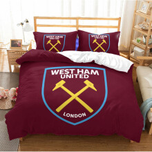 (Double 200*200cm) Gift For West Ham United Fans Single Double Duvet Covers Bedding Sets