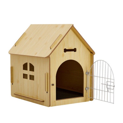 Living And Home Pet House Doghouse with Wire Door 1