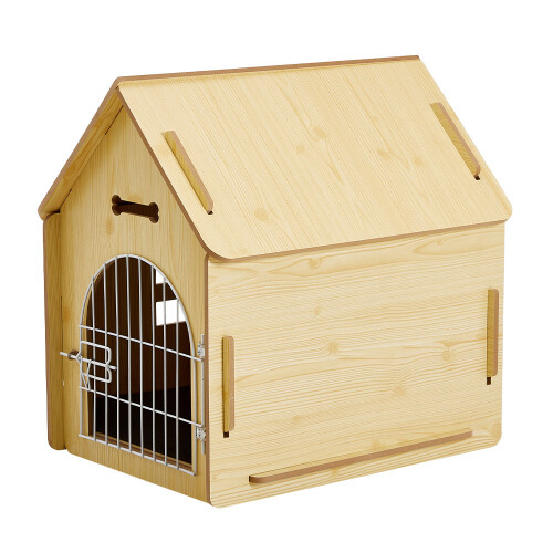 Living And Home Pet House Doghouse with Wire Door 2