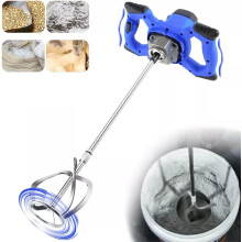 2600W 240V Concrete Mixer Machine Paddle Mixer  Electric Power Plaster Mixer, 6 Speed Adjustable Paint Mixer, M14 Threaded Rod, 2M Power Cable