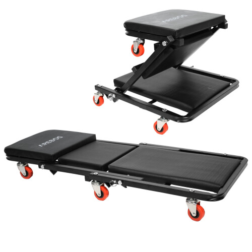 AREBOS AREBOS 2 in 1 Assembly Creeper Workshop Couch Assembly Couch Workshop Stool 150kg