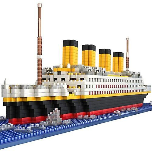 1860pcs Titanic Shape Model Building Blocks Model Construction Kit