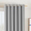 (Silver, 66" width x 90" drop - 168cm width x 228cm drop.) Thermal Blackout Plain Eyelet Ring Top Curtains 3
