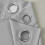 (Silver, 90" width x 90" drop - 228cm width x 228cm drop.) Thermal Blackout Plain Eyelet Ring Top Curtains 5